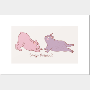 Yoga Friends- Dogs Posters and Art